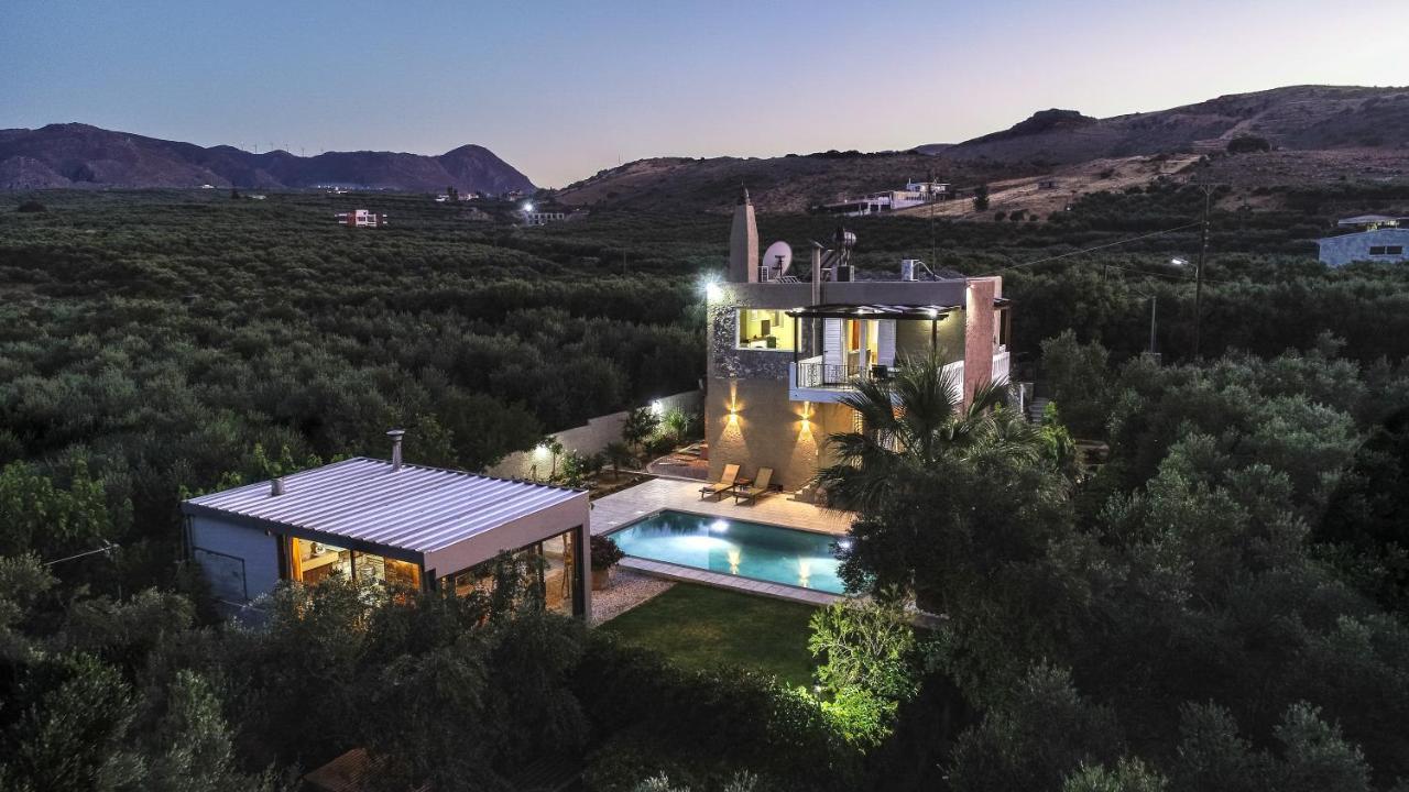 Petronila Luxury Villa With Heated Private Pool Kissamos Exterior photo