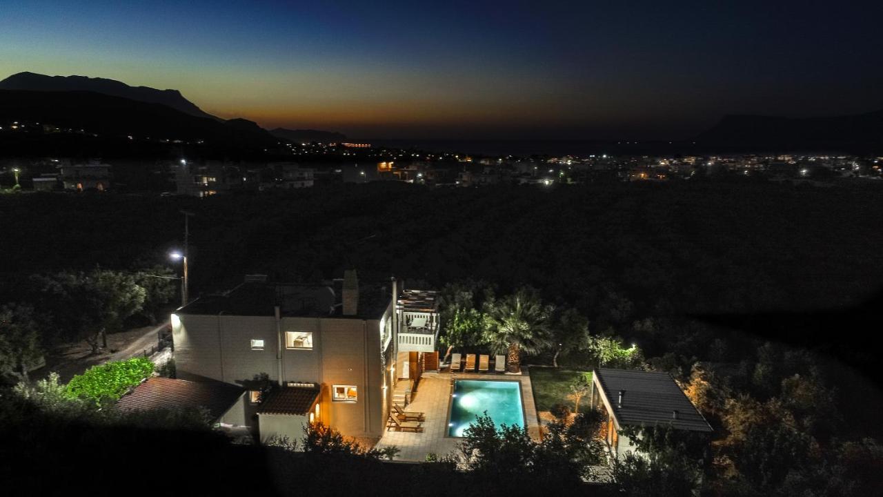 Petronila Luxury Villa With Heated Private Pool Kissamos Exterior photo