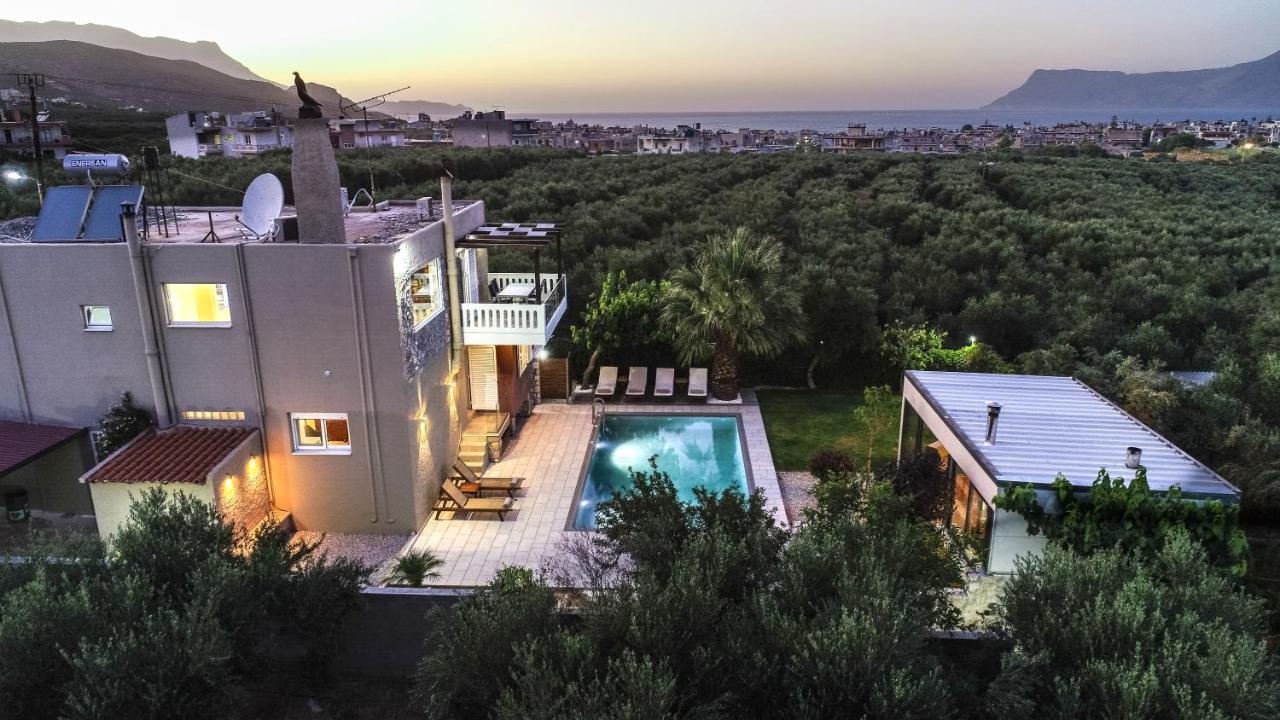 Petronila Luxury Villa With Heated Private Pool Kissamos Exterior photo